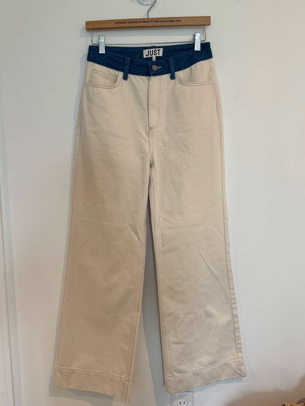 Just Female Sika Jeans Wide Leg Contrast High Rise 28 - Picture 2 of 5